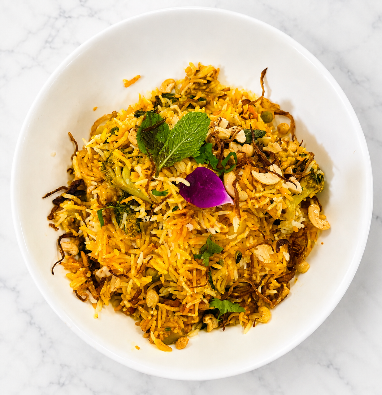 Vegetable biryani basmati rice